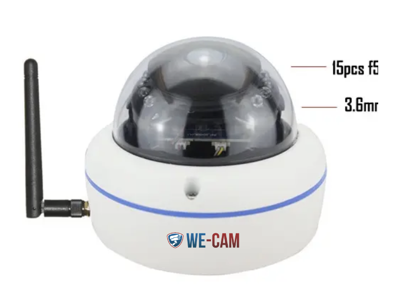 Caméra dôme intérieur IP 2.0 mégapixels Wifi IR, détection mouvement