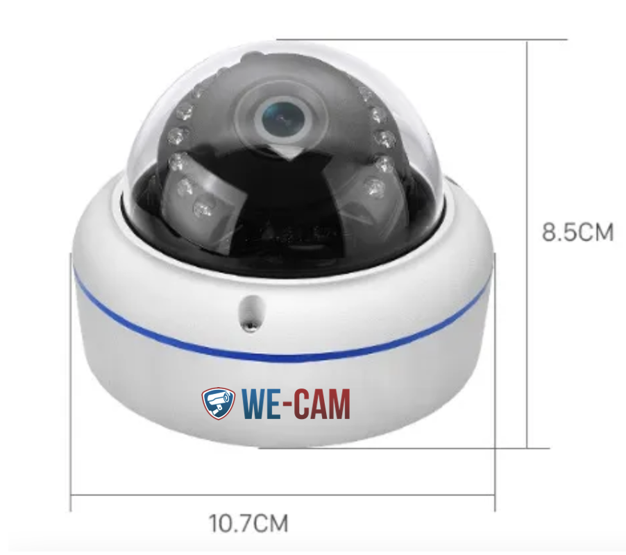 Caméra dôme IP, filaire 2MP, Audio, détection, vision nocturne, Intérieur/extérieur – Image 2