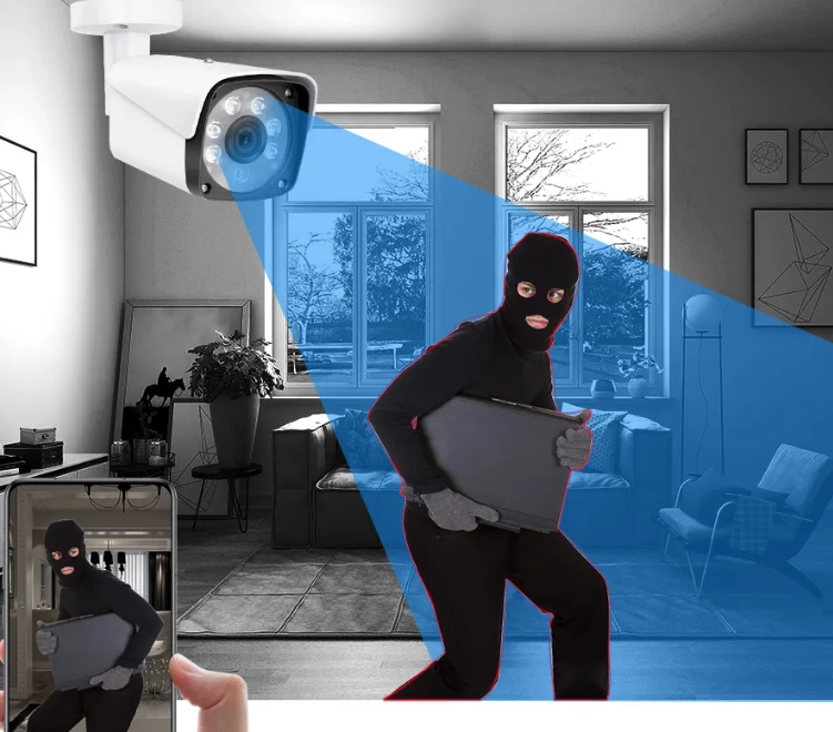 Kit de caméra de surveillance extérieur filaire IP 4CH – Image 3