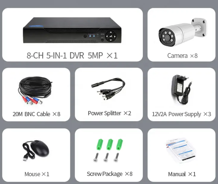 Kit de vidéosurveillance filaire, extérieur 4mp ip 8 canaux, vision nocturne... – Image 4