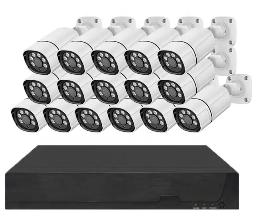 Kit de vidéosurveillance filaire, extérieur 4mp ip 16 canaux, vision nocturne...