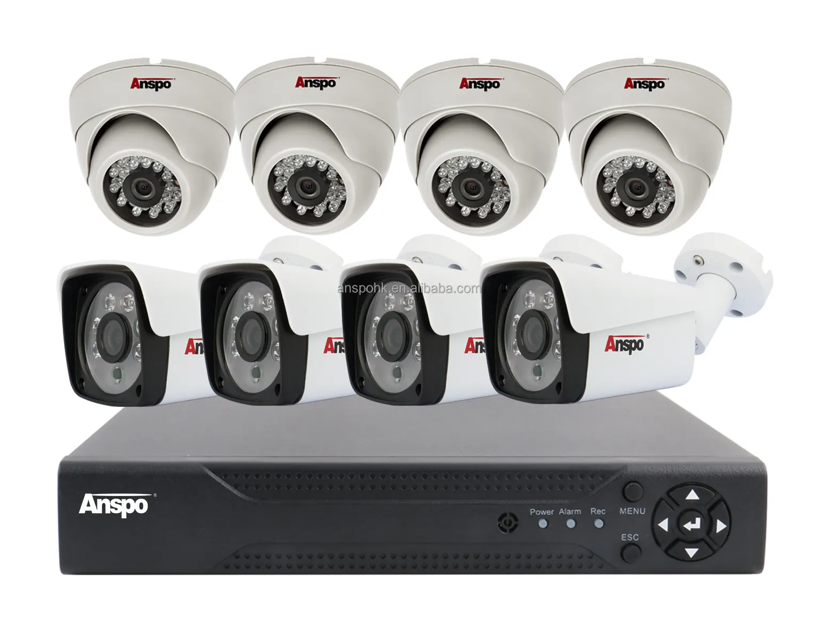 Kit de vidéosurveillance filaire 8Ch, 2mp