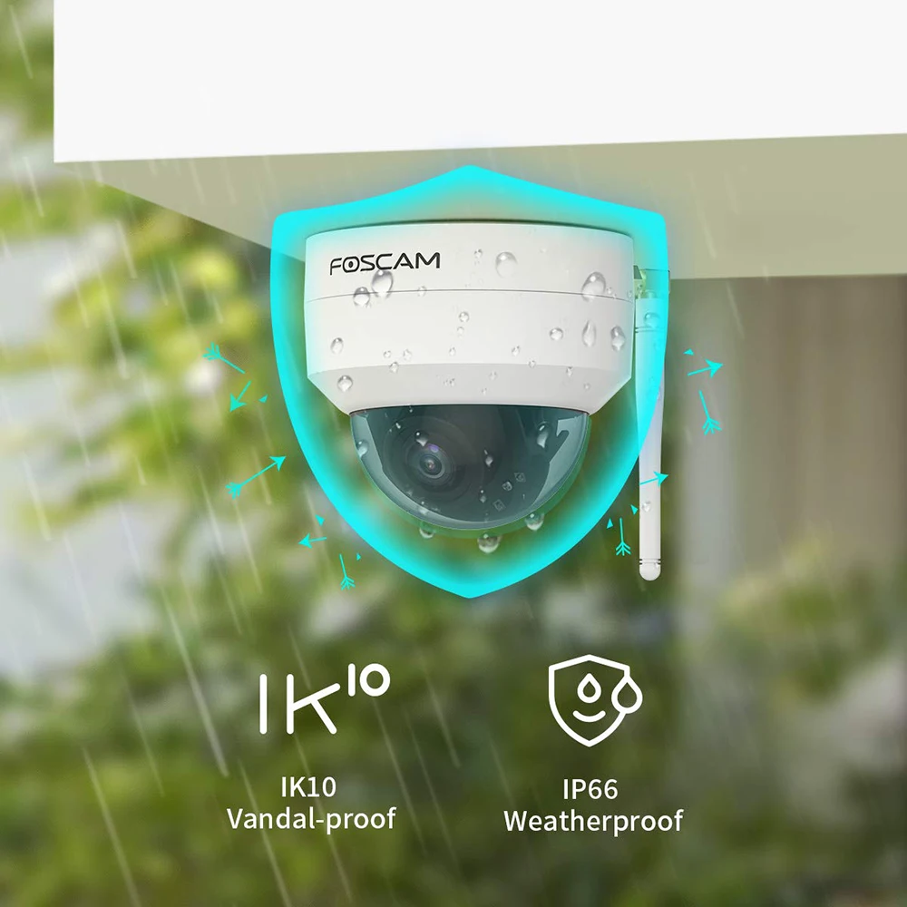 Caméra de sécurité extérieure / intérieur WiFi ou filaire, optique 4X, 4MP – Image 5
