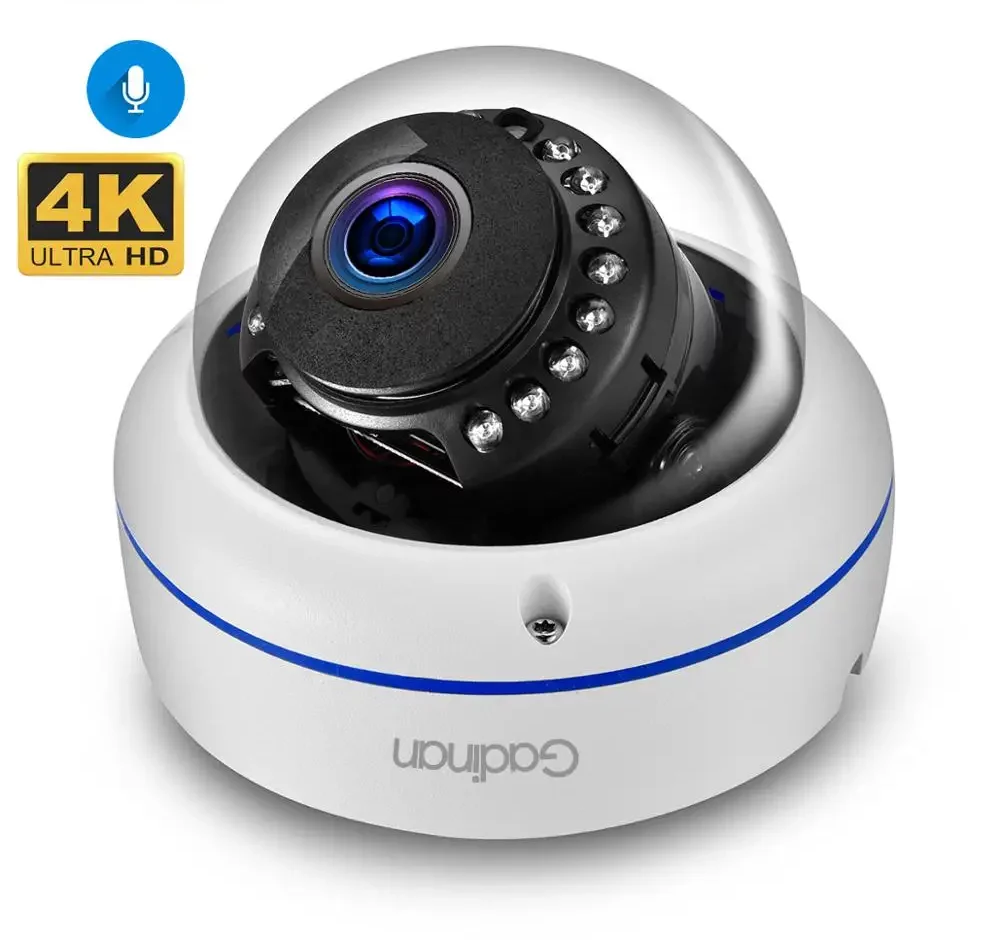 Caméra de surveillance dôme extérieure/intérieur IP 4MP/5MP