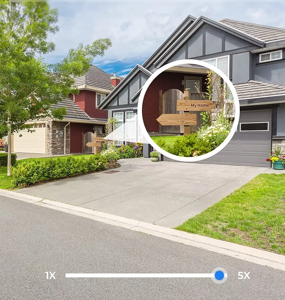 Camera surveillance dôme extérieur IP 8MP 4K PTZ 5X Optical Zoom – Image 4