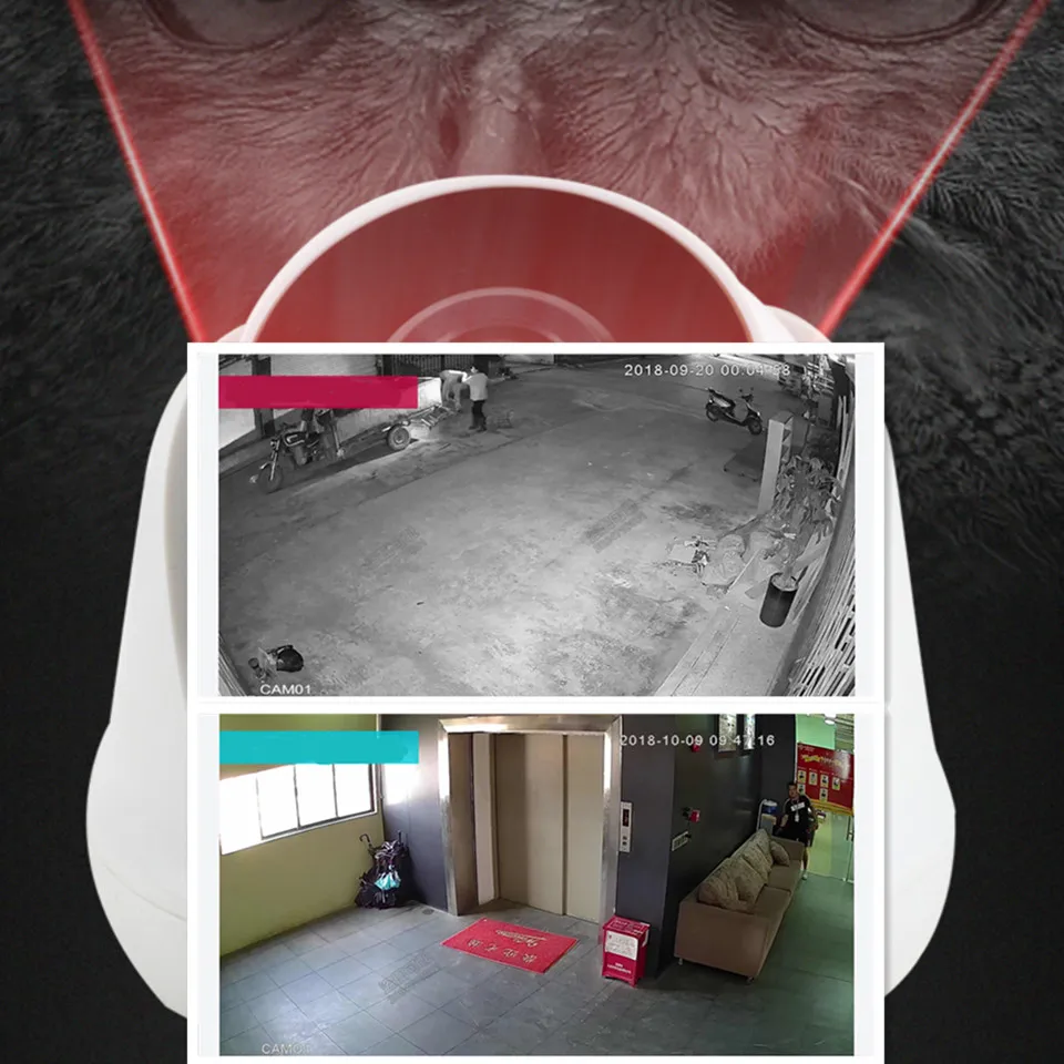 Caméra de Surveillance dôme intérieure IP/WiFi hd 2MP/1080P – Image 6