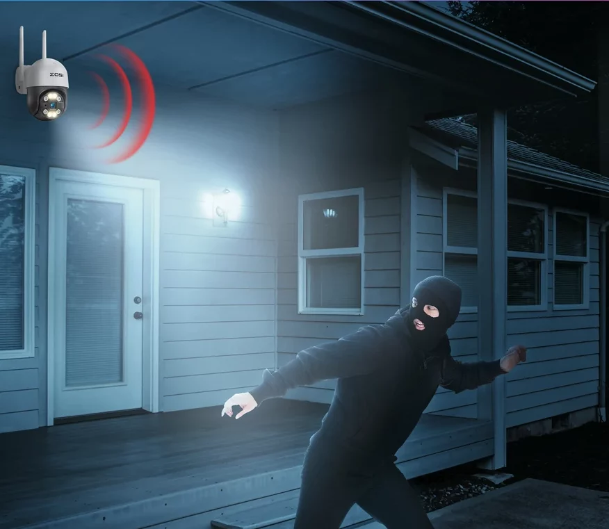 Kit vidéosurveillance intérieure/extérieure wifi PTZ avec écran LCD 12,5 – Image 3