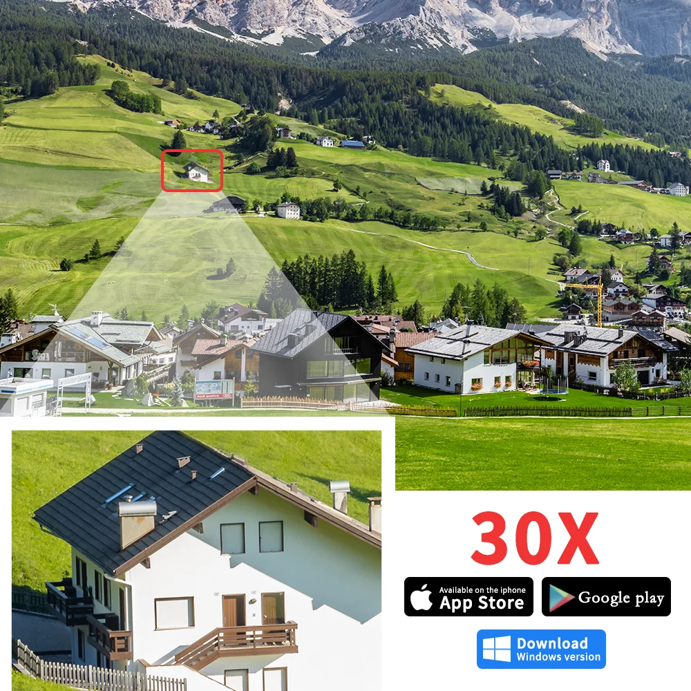 Camera Dôme extérieure 8MP 4K 30X Zoom IP PTZ Audio bidirectionnel – Image 3