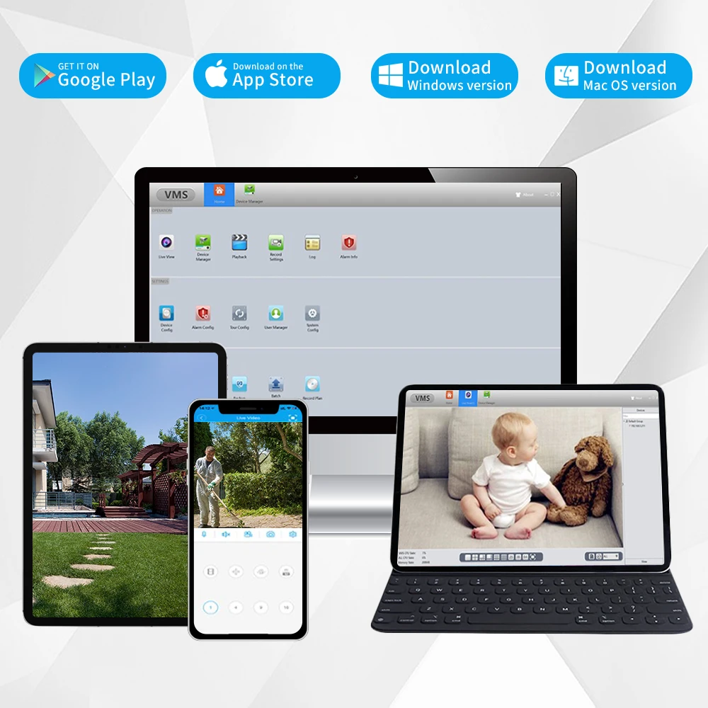 kit de Vidéosurveillance filaire, extérieur/intérieur 8MP 4K, de la marque AseCam – Image 5