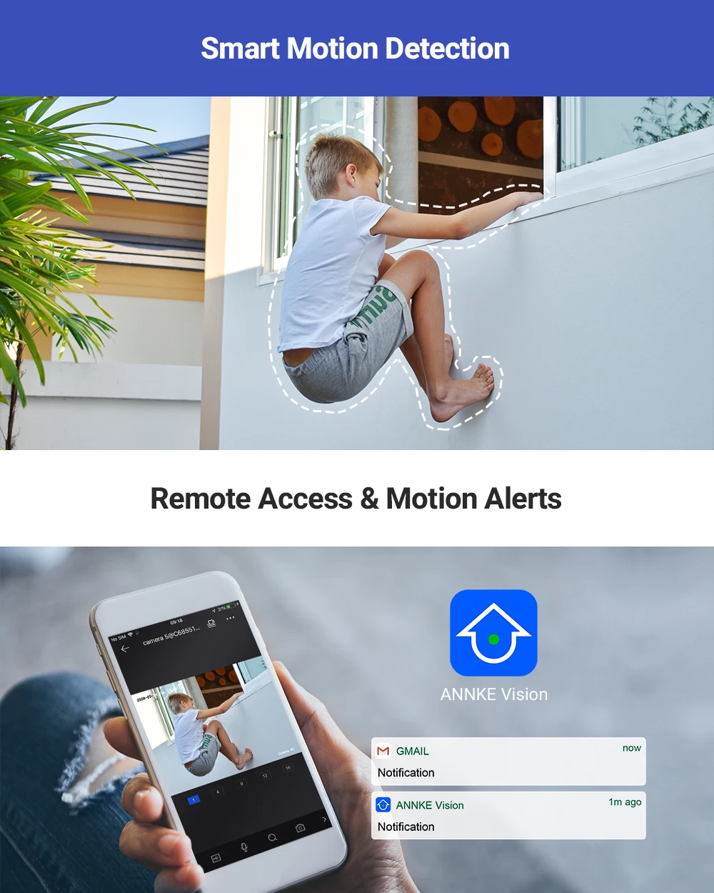 Kit de caméra de surveillance, extérieur et intérieur, 5MP, 8CH – Image 3