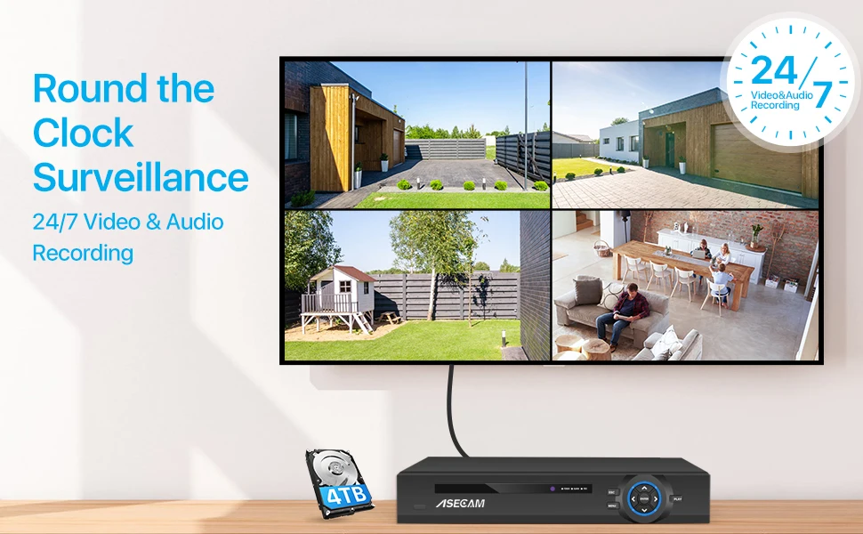 Enregistreur vidéo filaire POE, de 4 à 16 CH de la marque AseCam – Image 2