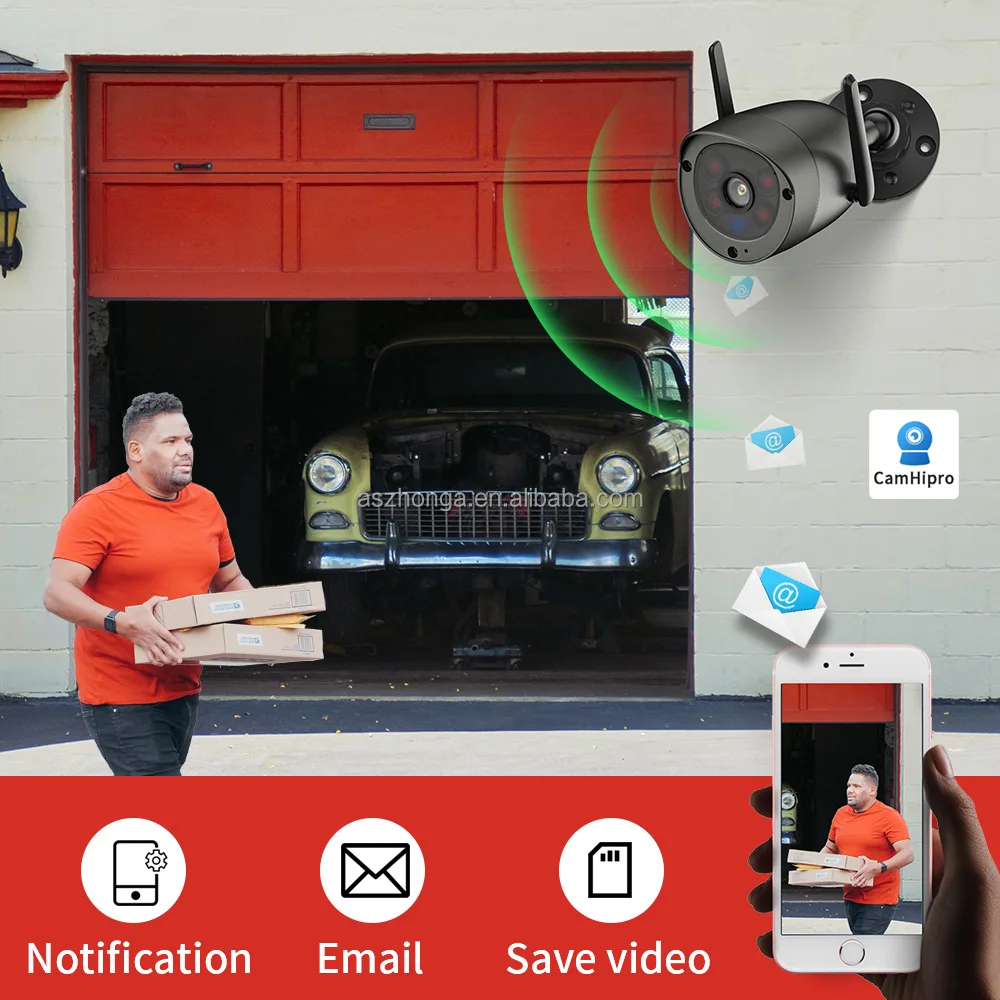 Camera Bullet Wifi 5MP, 4X Digital Zoom HD extérieur, 4G carte SIM – Image 3