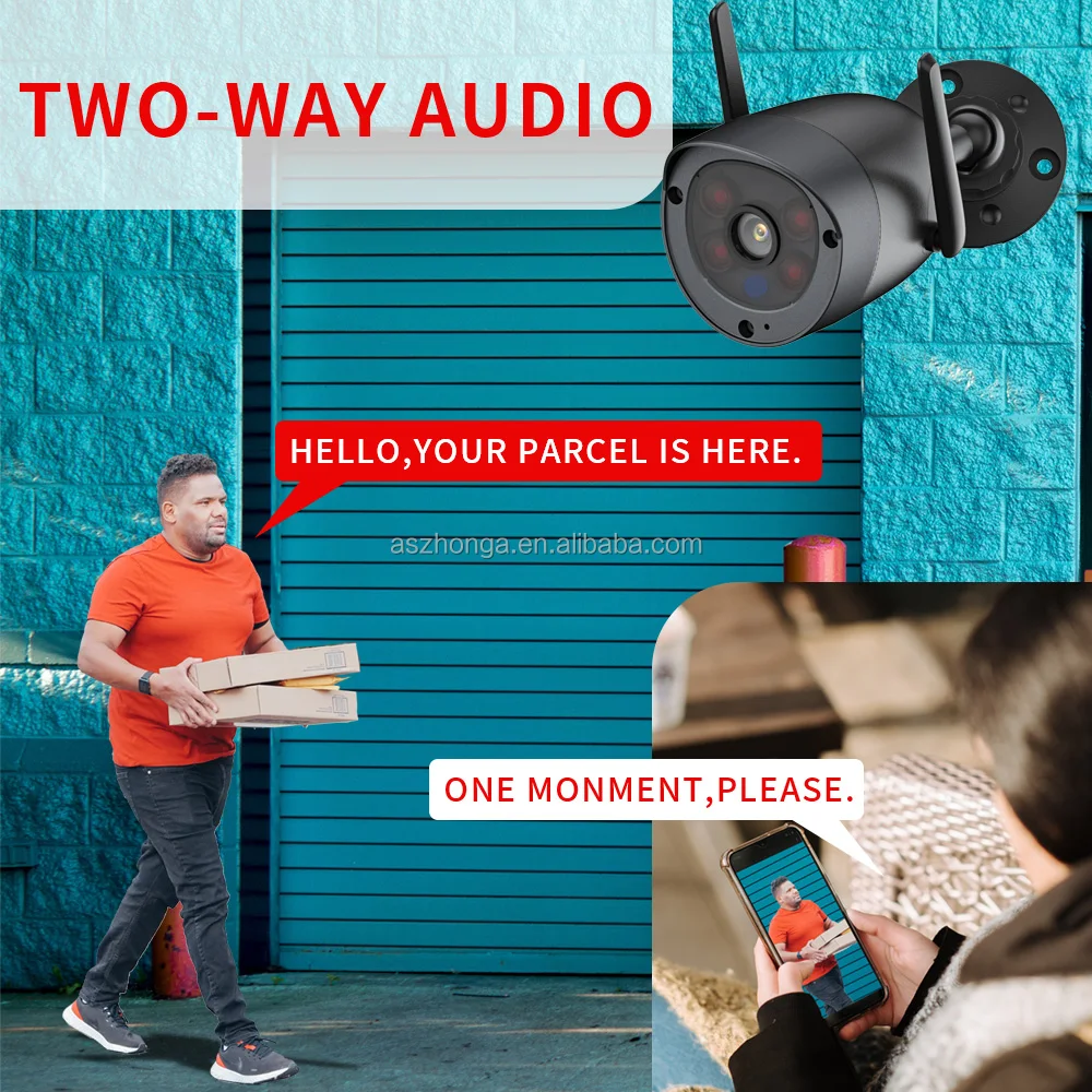 Camera Bullet Wifi 5MP, 4X Digital Zoom HD extérieur, 4G carte SIM – Image 4