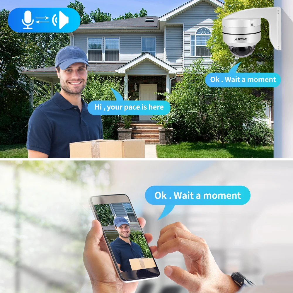 Camera Dôme extérieur IP 8MP 4K PTZ, 5X Zoom Optique de la marque Hikvision – Image 2