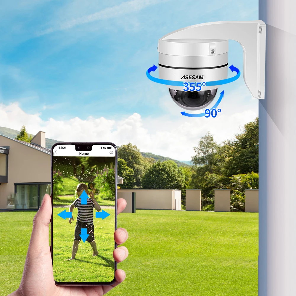 Camera Dôme extérieur IP 8MP 4K PTZ, 5X Zoom Optique de la marque Hikvision – Image 3