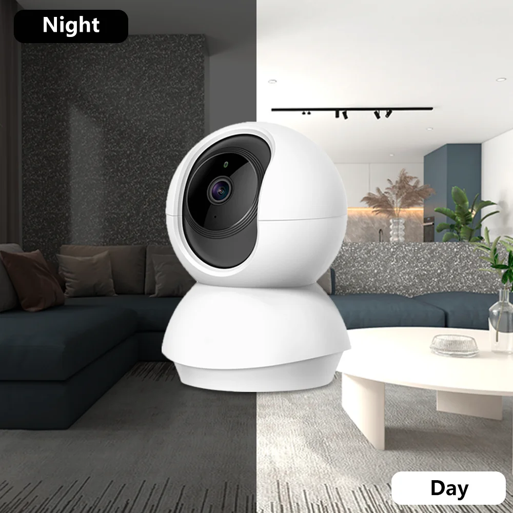 Mini caméra dôme IP WiFi 1080P intérieure Vision nocturne – Image 3