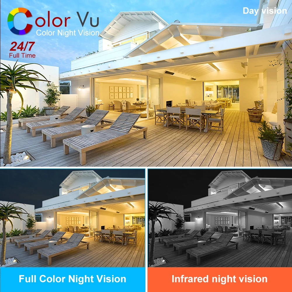 Caméra bullet extérieure/intérieur filaire IP PoE 8MP/4K Vikylin-HIKVISION – Image 2