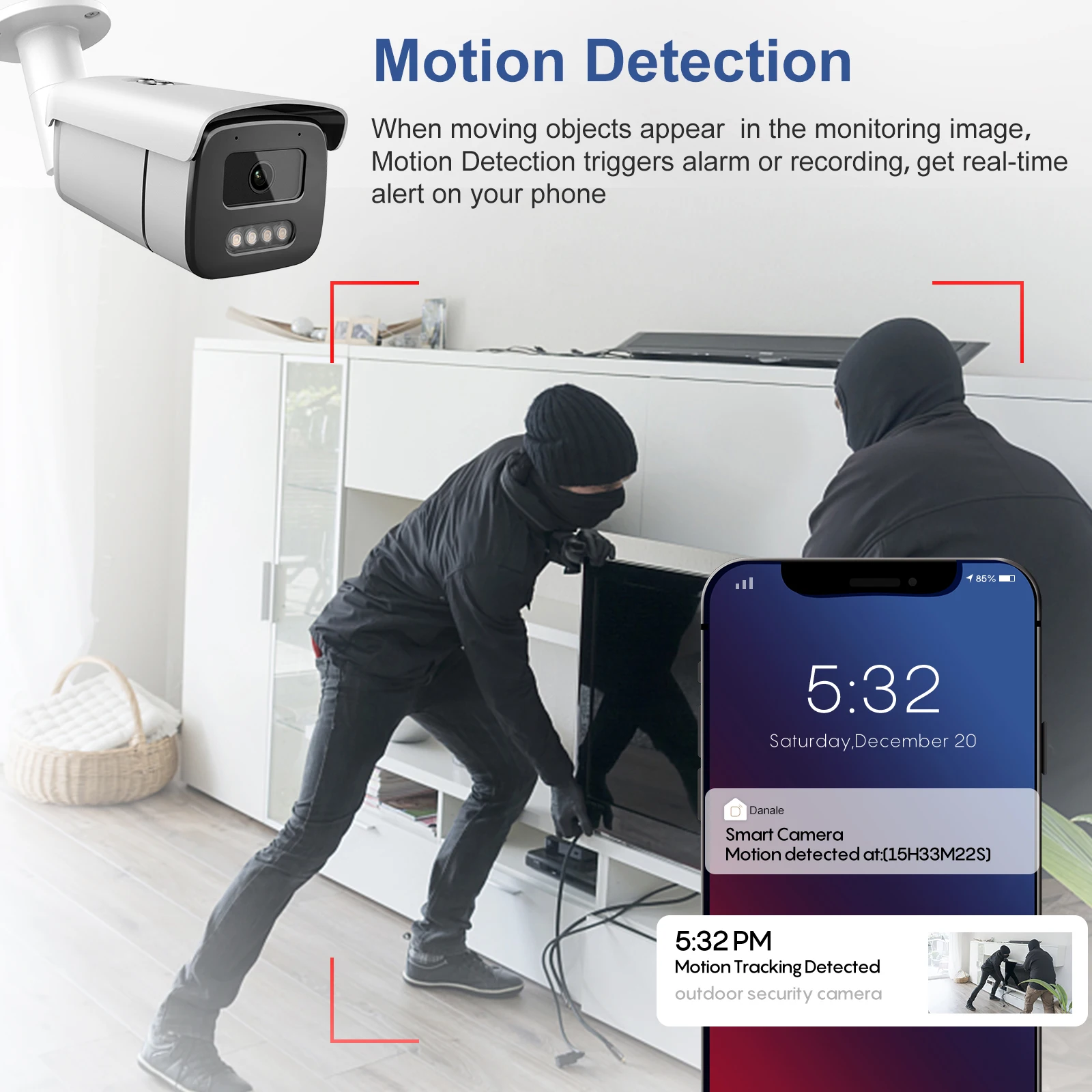 Caméra bullet extérieure/intérieur filaire IP PoE 8MP/4K Vikylin-HIKVISION – Image 4