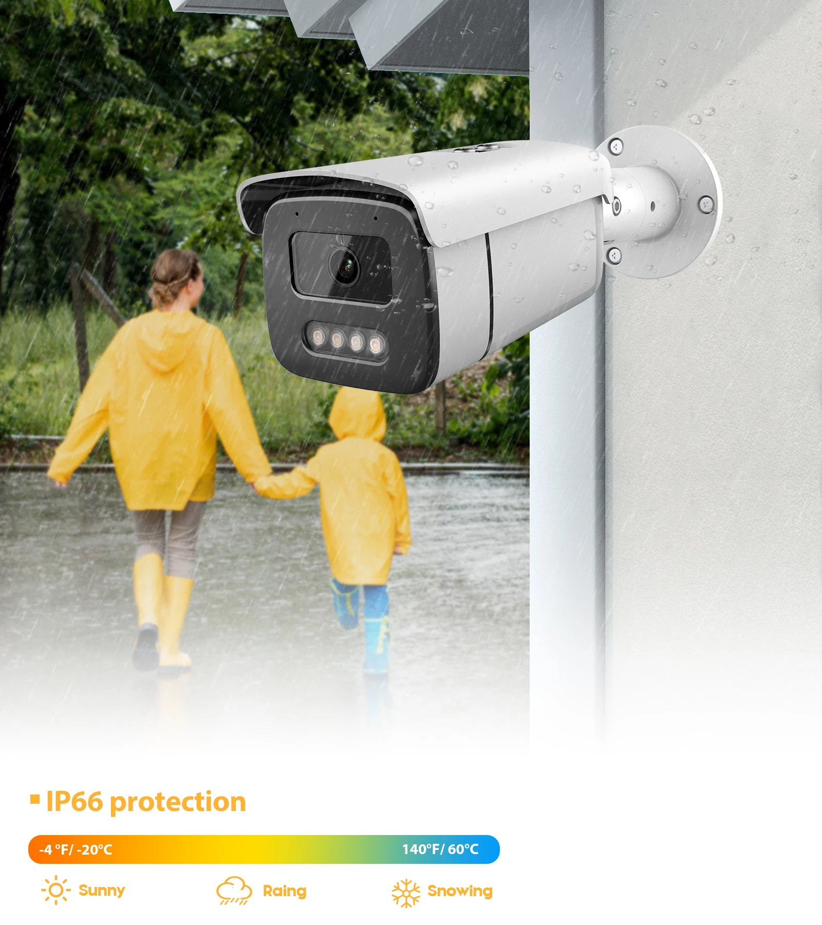 Caméra bullet extérieure/intérieur filaire IP PoE 8MP/4K Vikylin-HIKVISION – Image 6